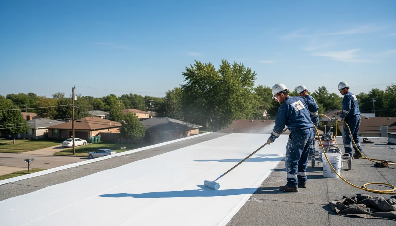 Commercial roof coating in Perry, IA near me